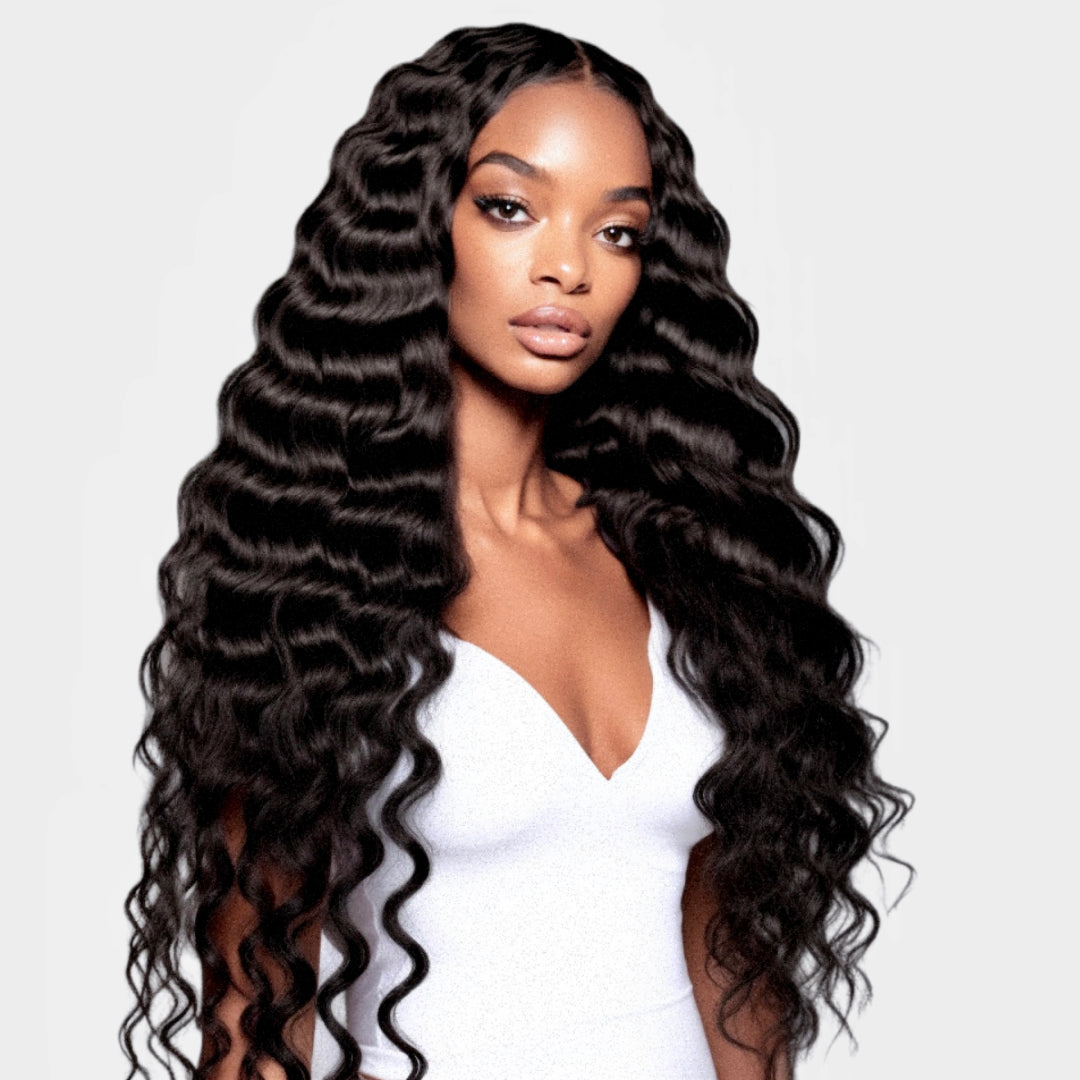 Dominique - Cambodian Deep Body Wavy - InVisiRoot® Clip-ins (AKA TrueRoot™ Clip-ins)