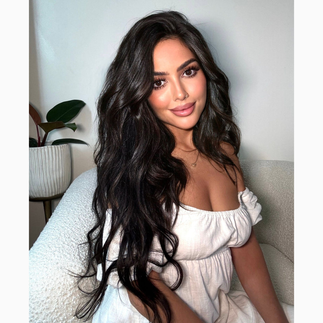 Emily (Silky Straight) -  InVisiRoot® Clip-ins (AKA TrueRoot™ Clip-ins)