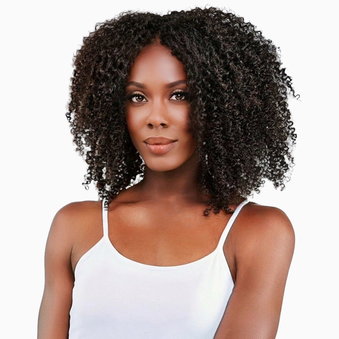 Nicole Burmese 4A Kinky Curly -  InVisiRoot® Clip-ins (AKA TrueRoot™ Clip-ins)