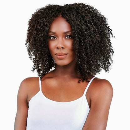 Nicole Burmese 4A Kinky Curly -  InVisiRoot® Clip-ins (AKA TrueRoot™ Clip-ins)