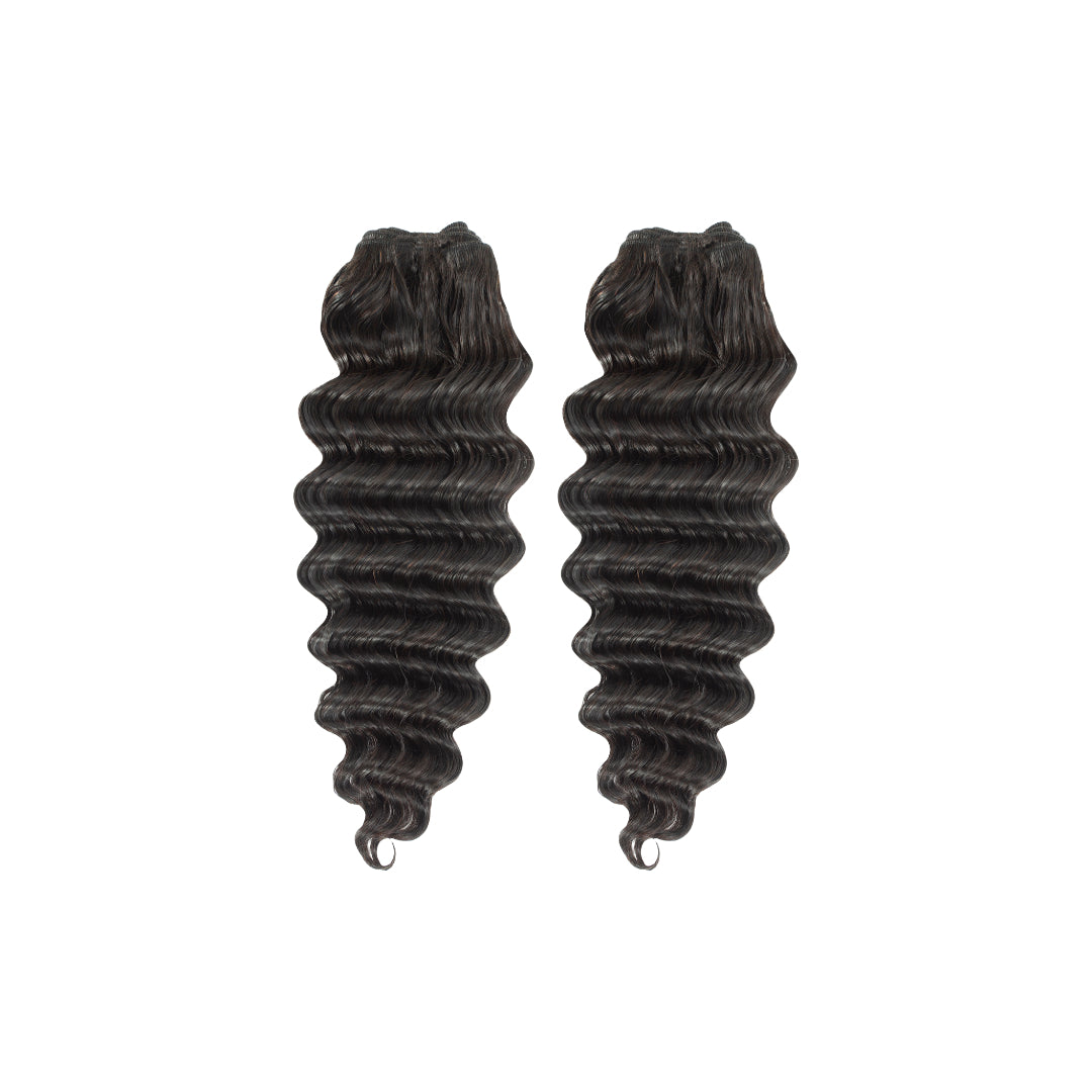 2 Weft Bundle: Dominique Cambodian Deep Body Wavy - Traditional Weft Bundles
