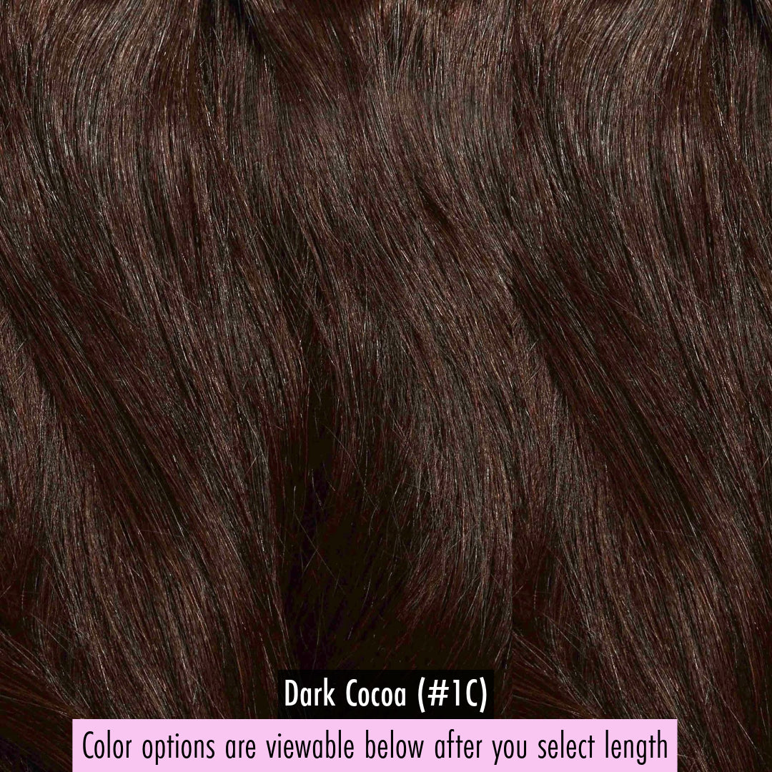 Emily Cambodian Silky Straight - InVisiRoot® Crown Pieces