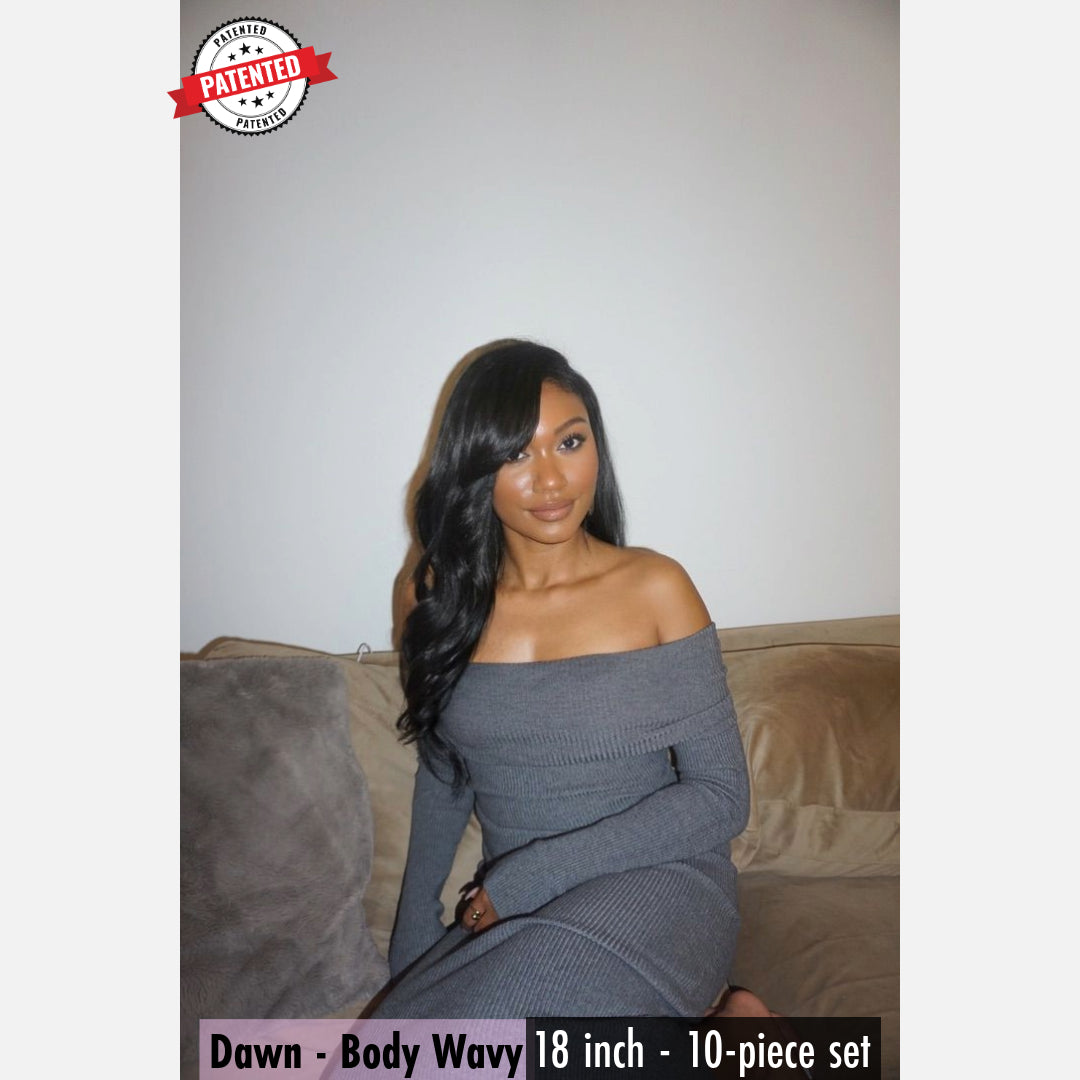 Dawn - Cambodian Body Wavy - InVisiRoot® Clip-in