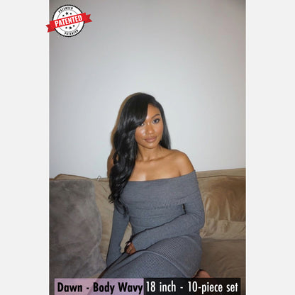 Dawn - Cambodian Body Wavy - InVisiRoot® Clip-in