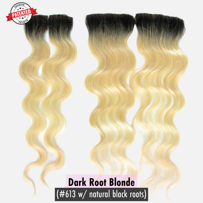 Emily Cambodian Silky Straight - InVisiRoot® Crown Pieces