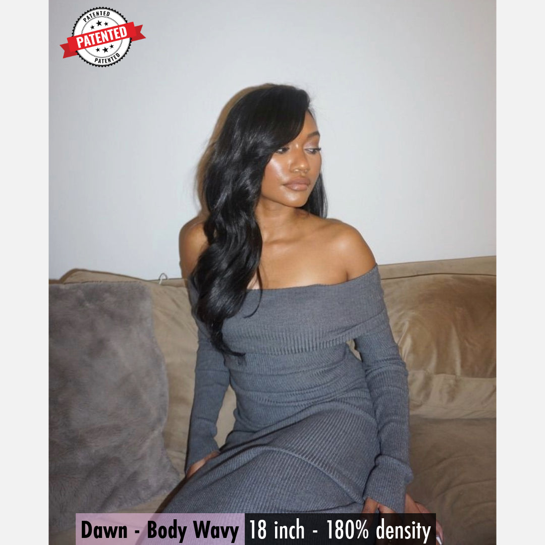 Dawn - Body Wavy - Virgin Cambodian Hair - InVisiRoot® Thin-Part™️Wig