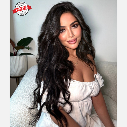 Emily Cambodian Silky Straight - InVisiRoot® Crown Pieces