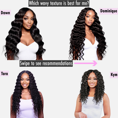 Dawn Body Wavy Cambodian - InVisiRoot® Crown Pieces