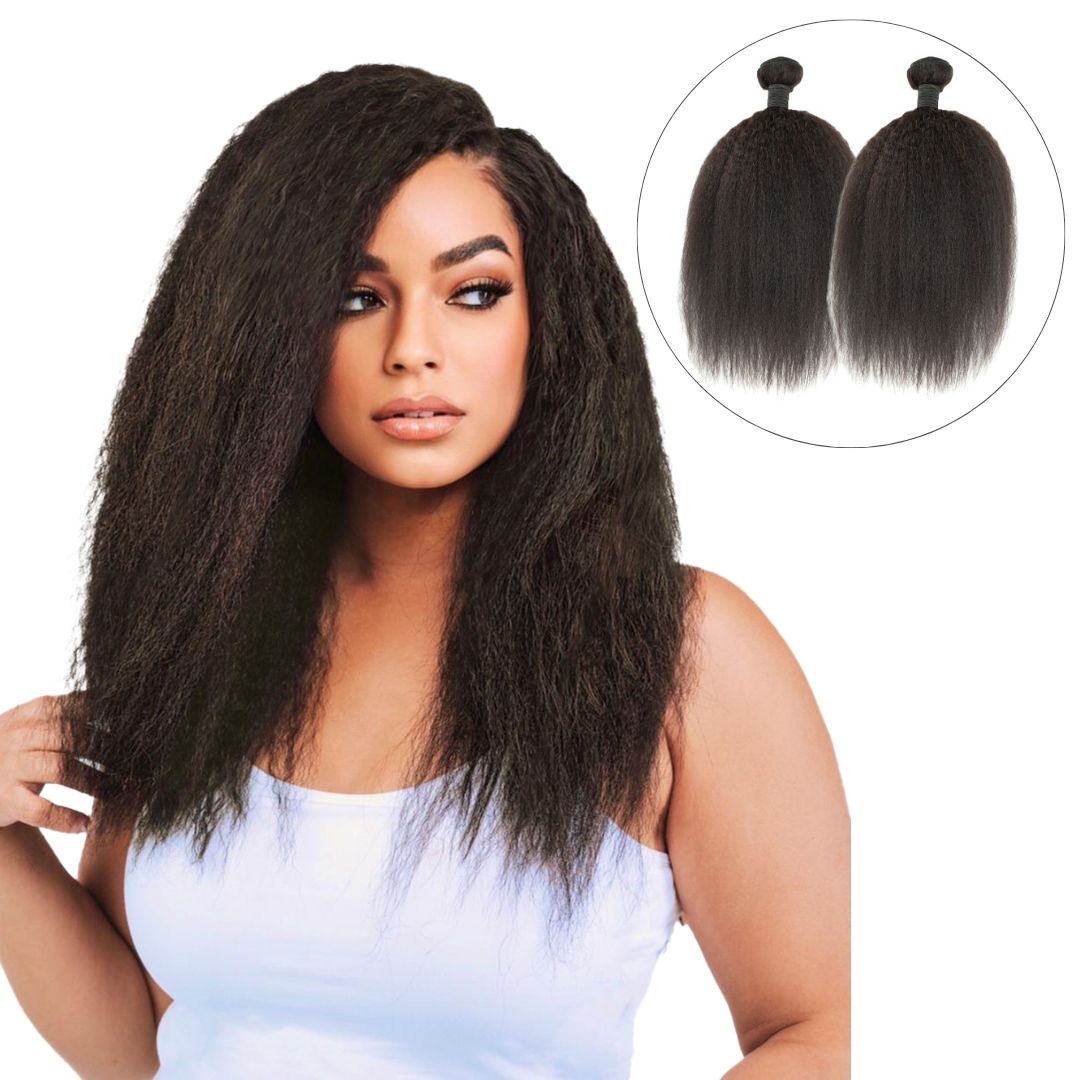 2 Weft Bundle: Jada Cambodian Kinky Straight - Traditional Weft Bundles