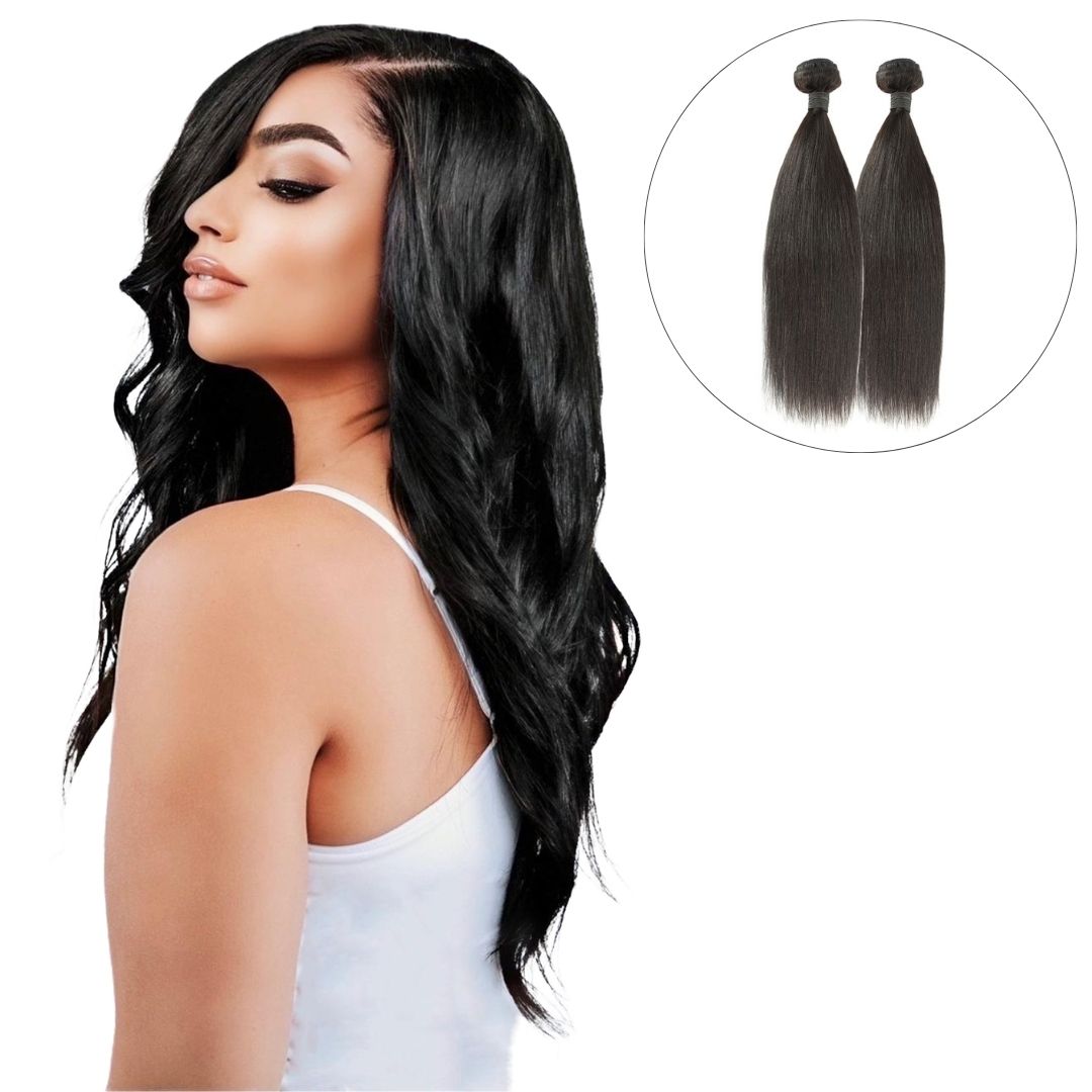 2 Weft Bundle: Jazzmine Cambodian Silky Straight - Traditional Weft Bundles