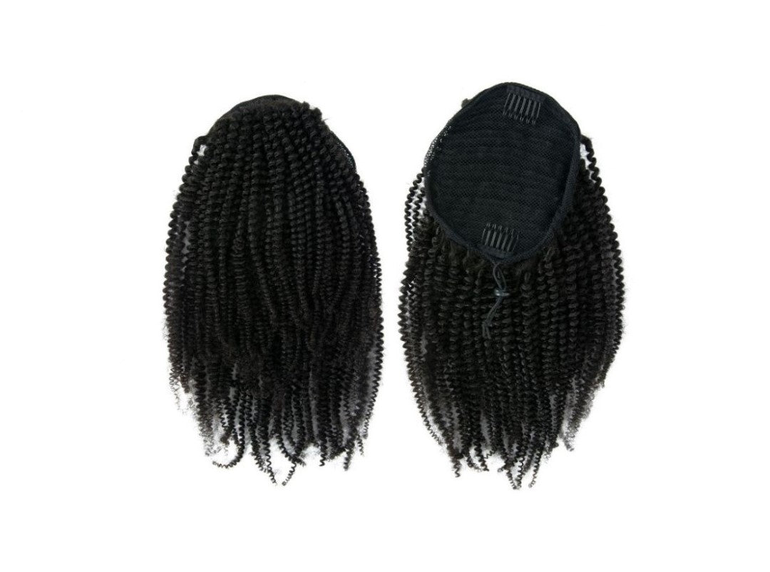Jennifer 4c Burmese Kinky Coily Drawstring Ponytail