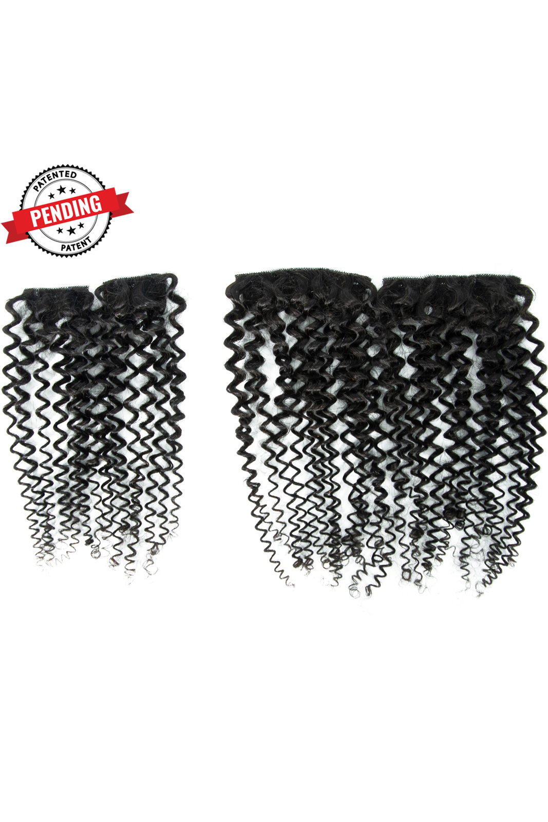 Kayla Burmese 3c Loose Kinky Curly - InVisiRoot® Crown Pieces