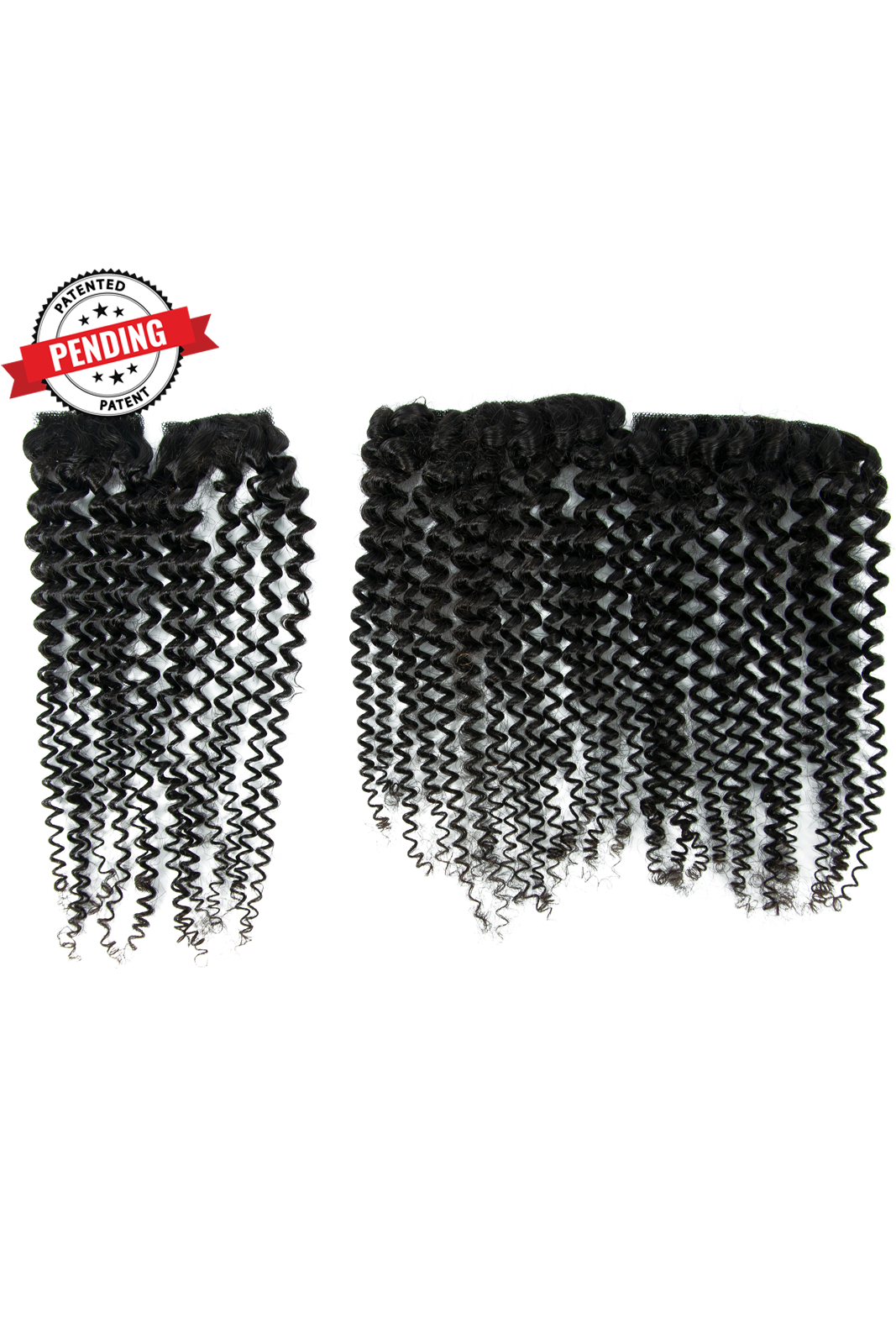 Nicole Burmese 4a Kinky Curly - InVisiRoot® Crown Pieces